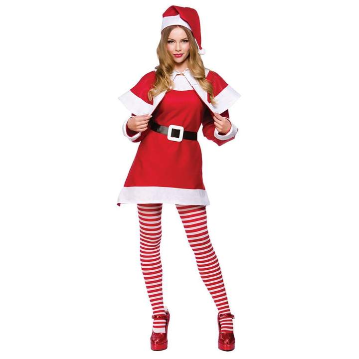 Mr Crimbo Womens Fancy Dress Mrs Claus Santa Suit Costume - MrCrimbo.co.uk -WKDXM-4514.(O) - One Size -female santa costume